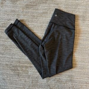 Lululemon gray wunder under leggings
